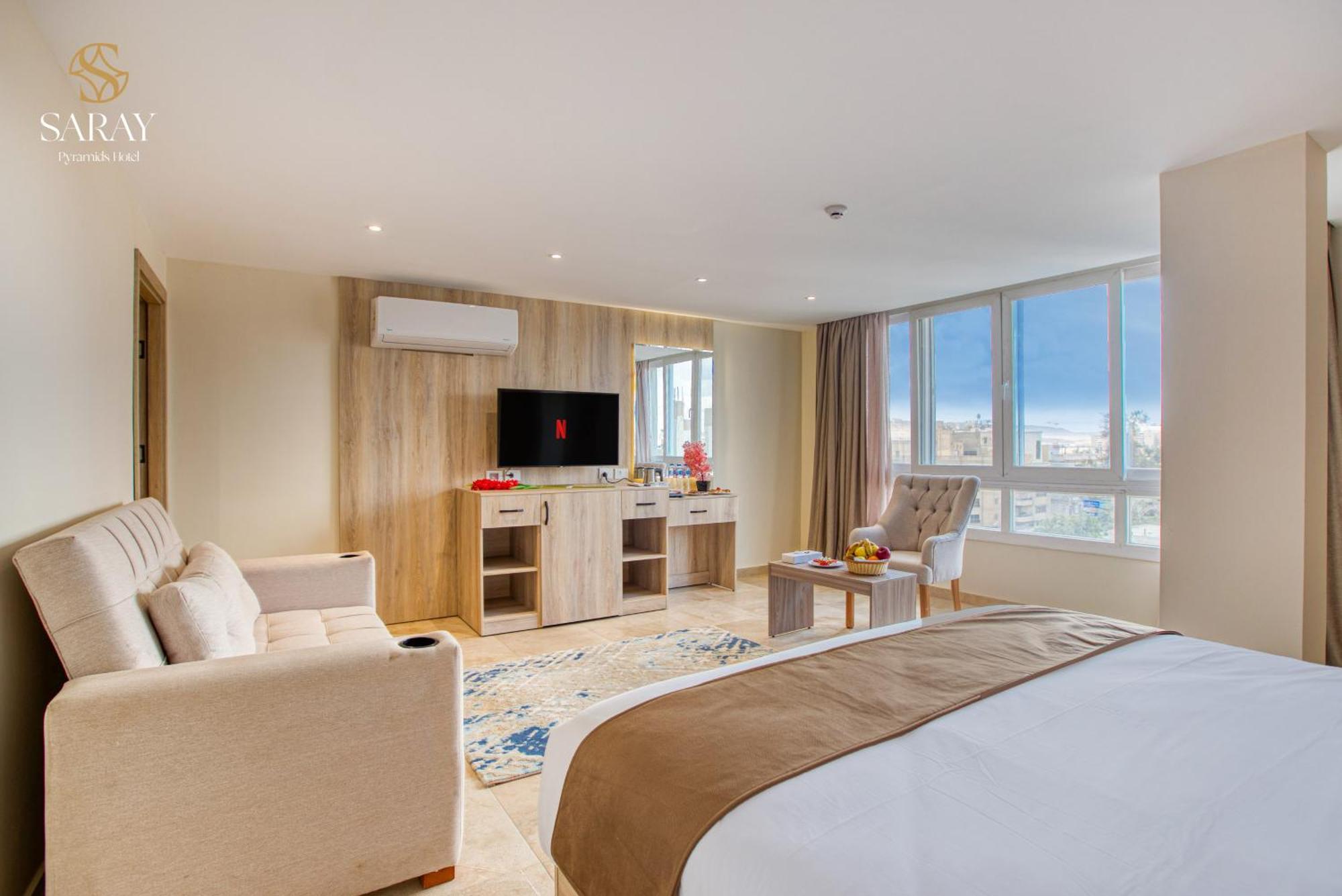 Kafret el-Gabal Saray Pyramids & Museum View Hotel חדר תמונה