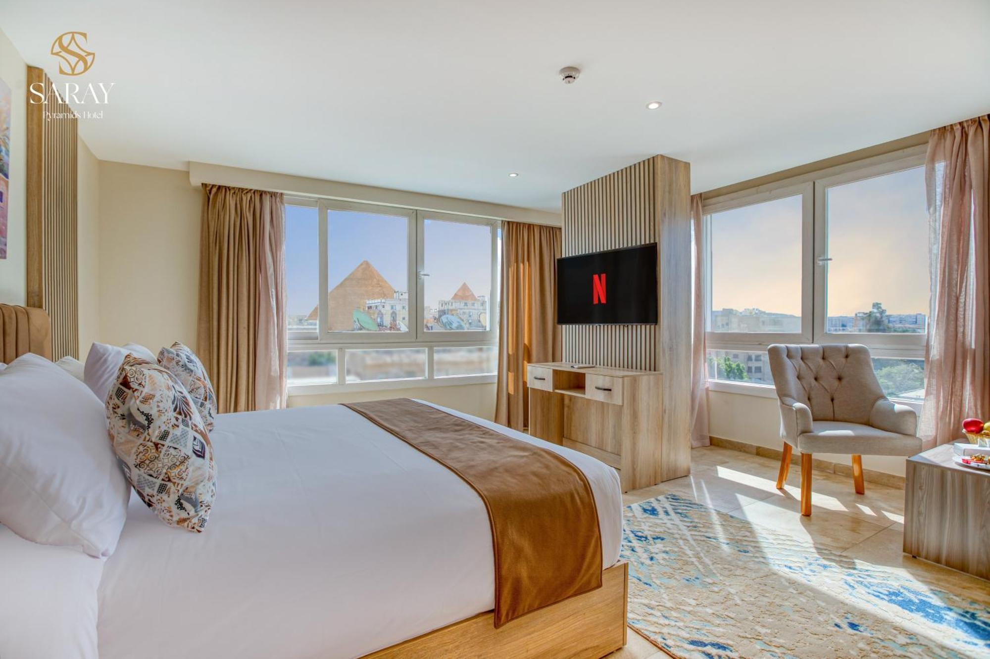 Kafret el-Gabal Saray Pyramids & Museum View Hotel חדר תמונה